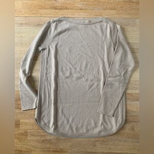 Orvis Beige Cotton Knit Top Lightweight Sweater szS